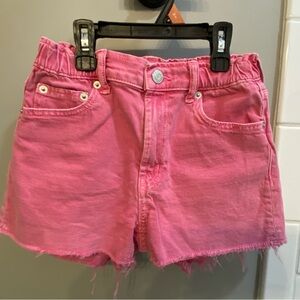 Gap Pink Denim High Rise Girlfriend Shorts / Size 10 / VGUC